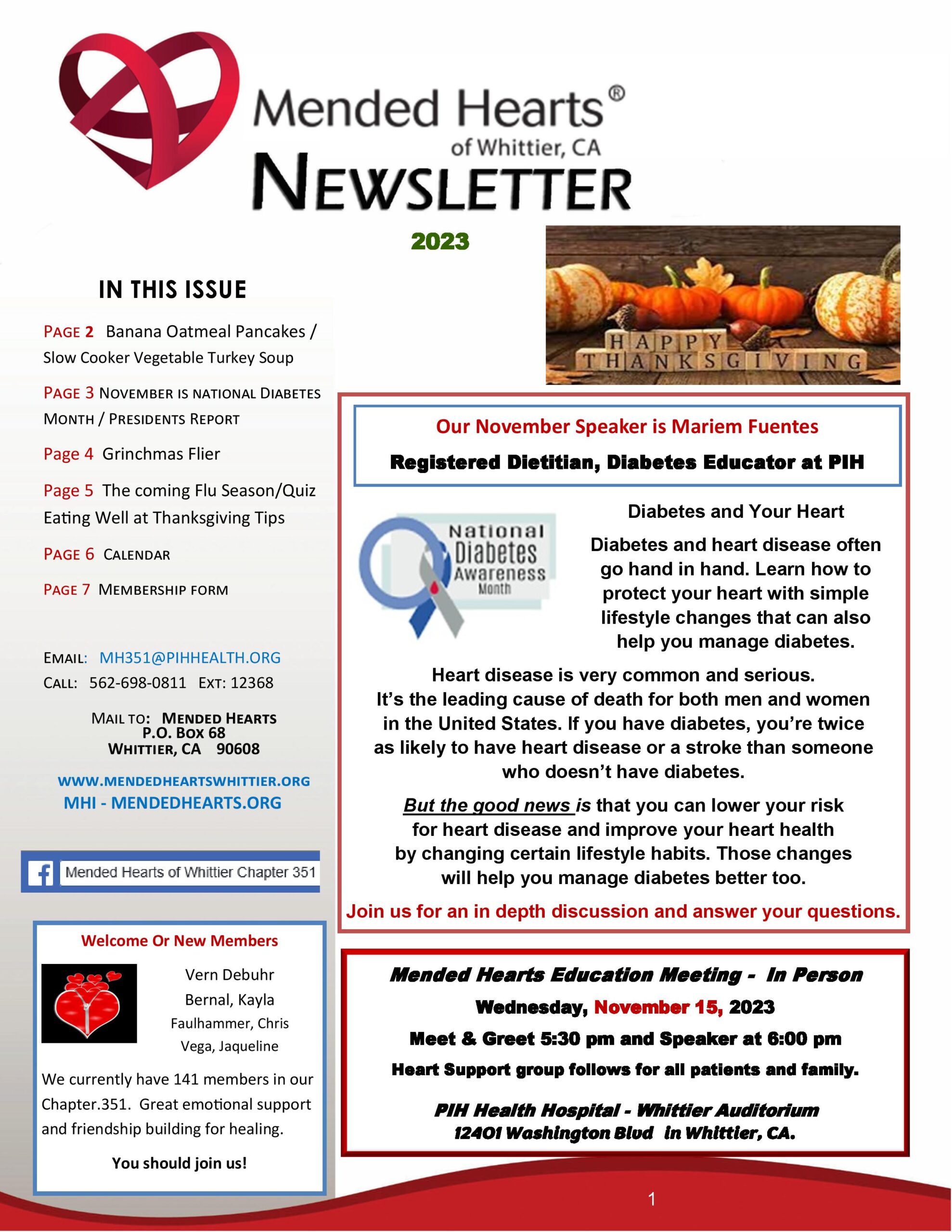 Mended Hearts Whittier Newsletter August 2023