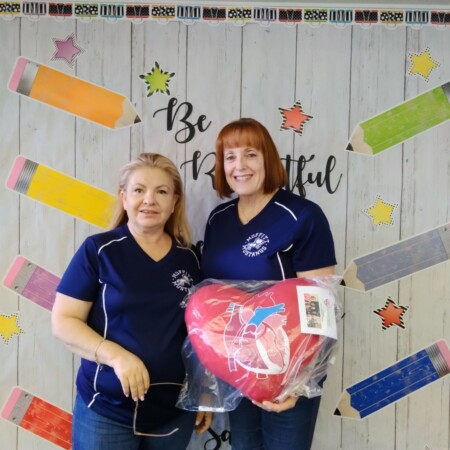 Kim Carll and Celia Nunez - Sewing Group Volunteers Kim Carll and Celia Nunez - Sewing Group Volunteers